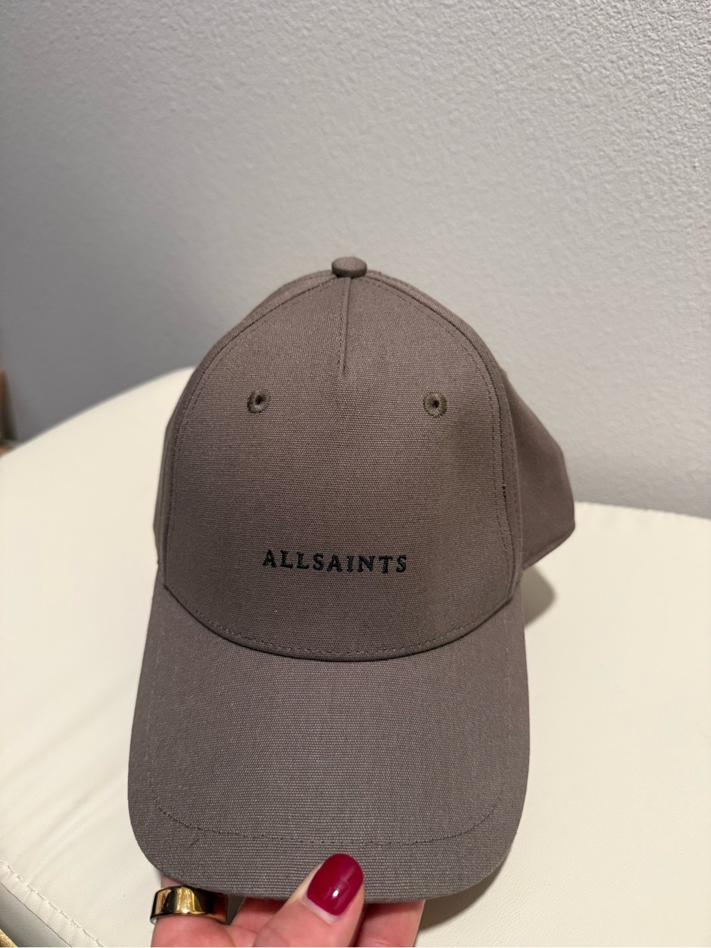 AllSaints embroidered logo unisex hat
